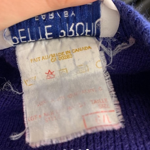 VINTAGE LILIAC KNIT FLOWER EMBROIDERED BIGGEST PUFFY SHORT SLEEVE SWEATER - Picture 4 of 4